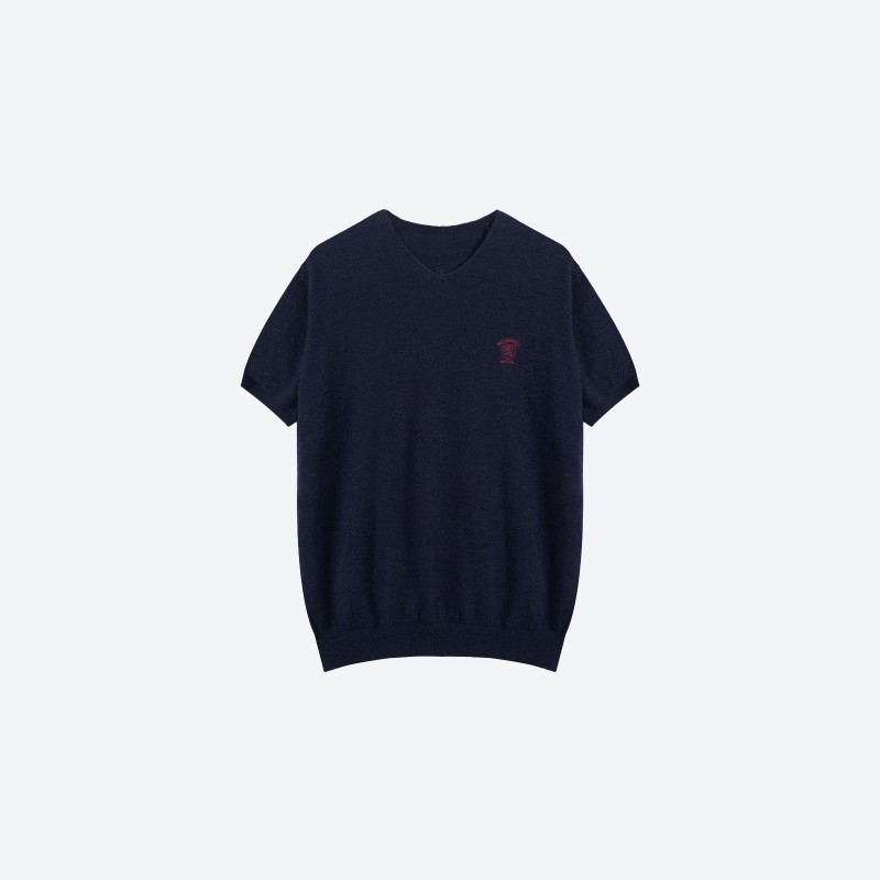 Logo Embroidered Polo Knit
